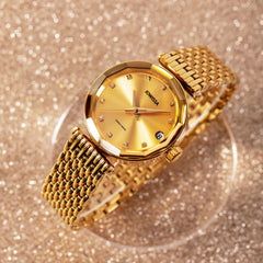 Jowissa Safira 12 Schweizer Automatikuhr Gold - J1.282.M