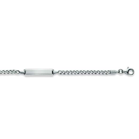 Kinder Plaketten Armband aus Silber 925 weiss - 6277.00044/1400