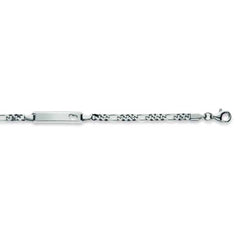 Kinder Plaketten Armband Herz aus Silber 925 weiss - 6277.00048/1400