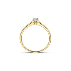 Labordiamant-Ring aus 14 Karat Gelbgold 0.20 ct - LG1078Y/54