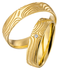 Linden Trauringe / Eheringe Baden mit Diamant - 1320/1321