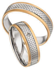 Linden Trauringe / Eheringe Bicolor Ammerswil - 1316/1317