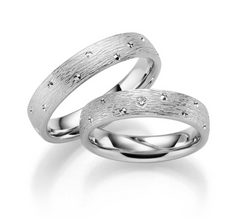 Linden Trauringe / Eheringe Birmensdorf mit Diamant 0.03 ct. - 1619/1620