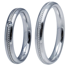 Linden Trauringe / Eheringe Dürnten aus Gold mit Diamant - 1603/1604