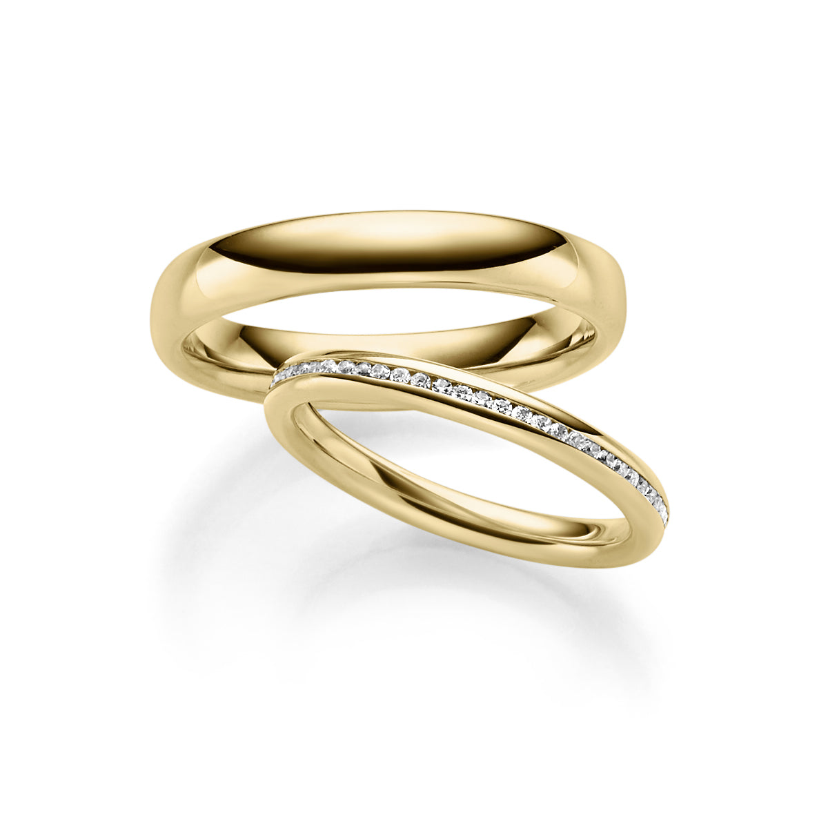 Linden Trauringe / Eheringe Luzern mit 60 Diamanten - 1635/1636