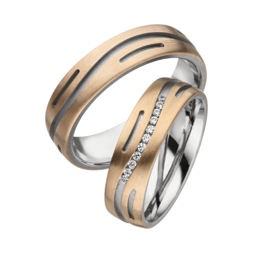 Linden Trauringe / Eheringe Thun mit Diamant 0.010 ct. - 1532/1533