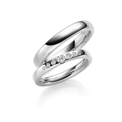 Linden Trauringe / Eheringe Weiningen mit 7 Diamanten - 1637/1638