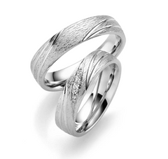 Linden Trauringe / Eheringe Wetzikon mit Diamanten - 1625/1626