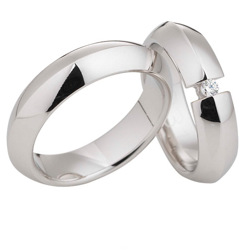 Linden Trauringe / Eheringe Wildberg mit Diamant 0.0600 ct. - 230/231