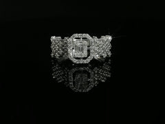 Linden Verlobungsring in 18 Karat - 750 Weissgold mit Diamanten - BYZ0005025