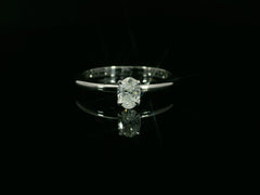 Linden Verlobungsring in 18 Karat - 750 Weissgold mit Diamanten - YZ0004328