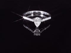 Bague de fiançailles Linden en or blanc 18 carats 750 millièmes et diamants - YZ0004348