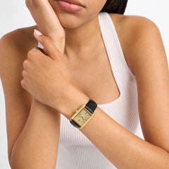 Michael Kors Essex Damenuhr Schwarz/Gold 26 mm – MK4965