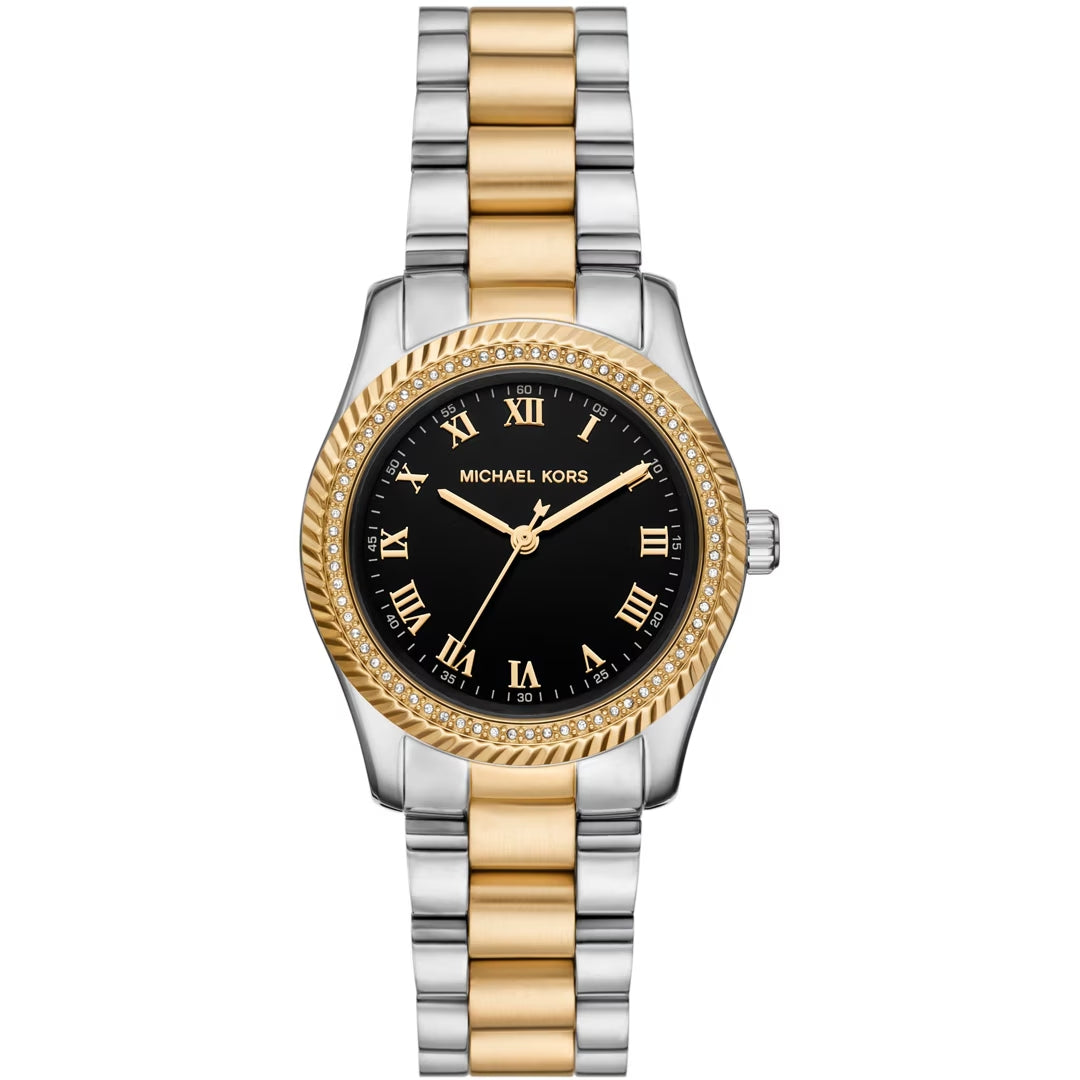 Michael Kors Lexington 3H Bicolor/Schwarz Damenuhr 33 mm – MK7625