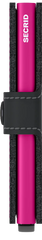 Portefeuille Secrid Mini Noir Mat & Fuchsia avec gravure - MM-Noir & Fuchsia