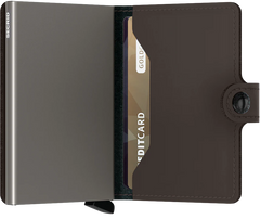 Portefeuille Secrid Miniwallet Matte Truffle avec gravure - MM-Truffle