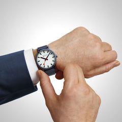 Mondaine Classic Blau 40mm Unisexuhr - A660.30360.1BSBM