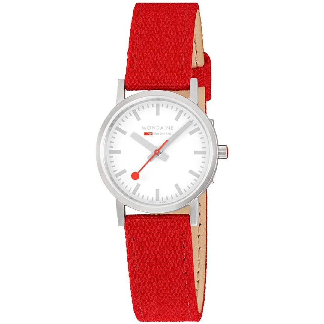Mondaine Classic Damenuhr in Rot, 30 MM - A658.30323.17SBC