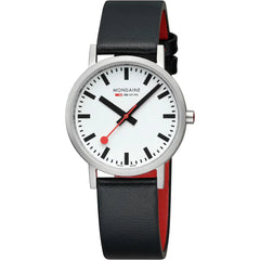 Mondaine Classic Herrenuhr in Vegan Leder, 36 MM - A660.30314.16SBBV