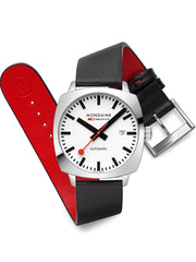 Mondaine Cushion Automatik 39mm 10ATM Herrenuhr - MSL.3961B.LBV