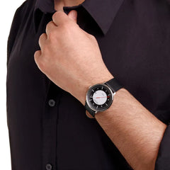 Mondaine Doppio Solar Schwarz / Weiss Ø 41 Herrenuhr - MLE.41920.LBV