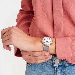 Mondaine EVO2 Herrenuhr aus Edelstahl, 35 MM - MSE.35110.SM