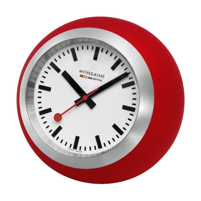 Mondaine Globe Tischuhr Red 60mm Unisexuhr - A660.30335.16SBP