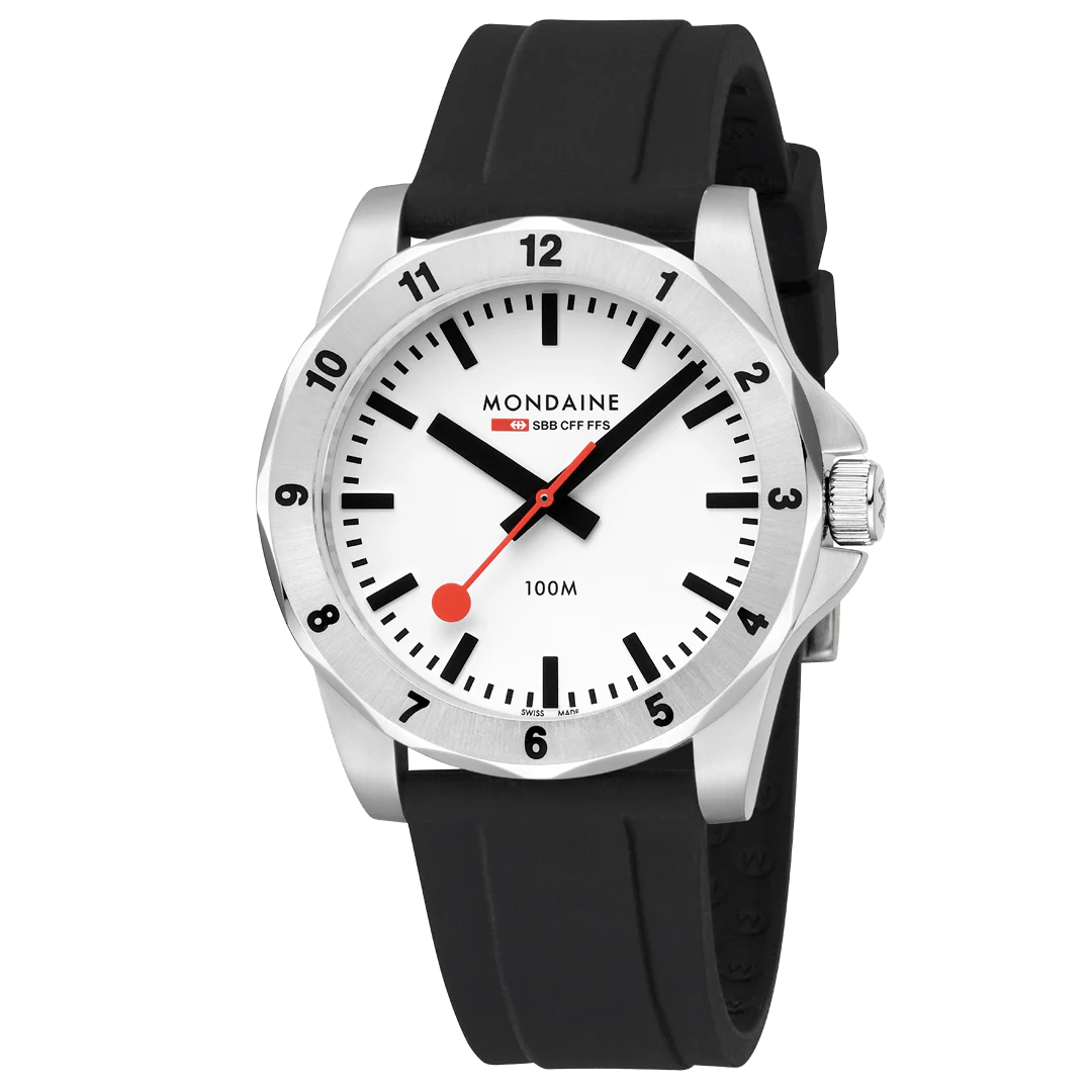 Mondaine MSN.4211B.RB Herrenuhr Numeri 42mm 10ATM - MSN.4211B.RB