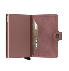 Portefeuille Mini Secrid Vintage Mauve avec gravure - MV-Mauve