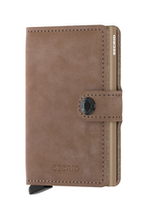 Portefeuille Secrid Mini Vintage Taupe avec gravure - MV-Taupe