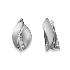Ohrclips aus Silber 925 weiss mit Zirkonia - 6265.03105/0001