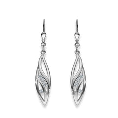 Ohrhänger aus Silber 925 weiss mit facettiertem Zirkonia - 6268.02765/0001