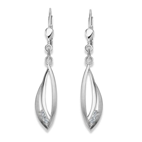 Ohrhänger aus Silber 925 weiss mit Zirkonia - 6268.02824/0001