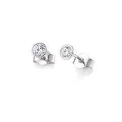 Clous d'oreilles 14 carats et 18 carats encadrent 0,10 -2,00 ct. - 01837020
