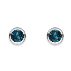 Ohrstecker 925 Silber mit Topas London Blue - 6262.03665/0004