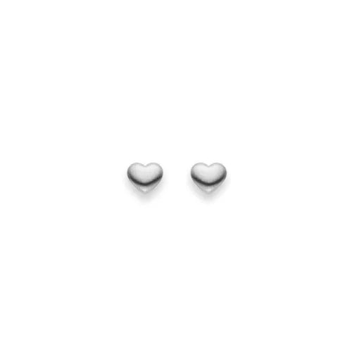 Ohrstecker aus Silber in Herzform - 6263.03844/0001