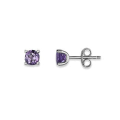 Ohrstecker aus Silber mit Amethyst - 6262.03667/0002