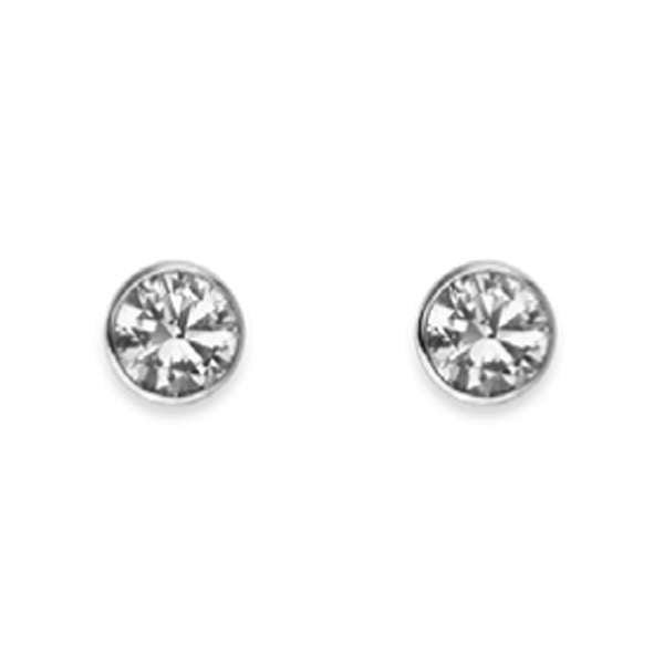 Ohrstecker Silber mit weissen Zirkonia - 6262.03579/0004