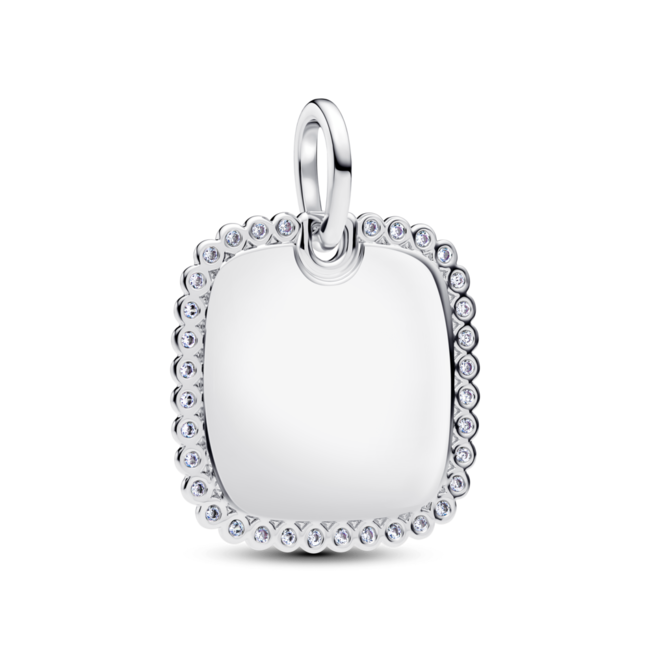 Pandora Anhänger Silber gravierbar mit Zirkonia - 394009C01