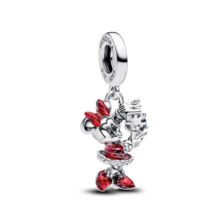 Pandora Disney Parks Minnie Mouse Murano Glass Dangle Charm - 793980C01