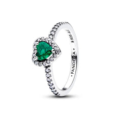 Pandora Erhabenes Royalgrünes Herz Ring - 198421C07