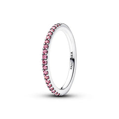 Pandora Funkelnder Rosafarbener Pavé Band Ring - 192999C02
