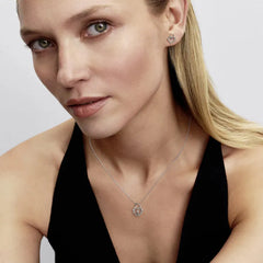 Pandora Funkelndes Herz Vorhängeschloss Anhänger Halskette - 394416C01-50