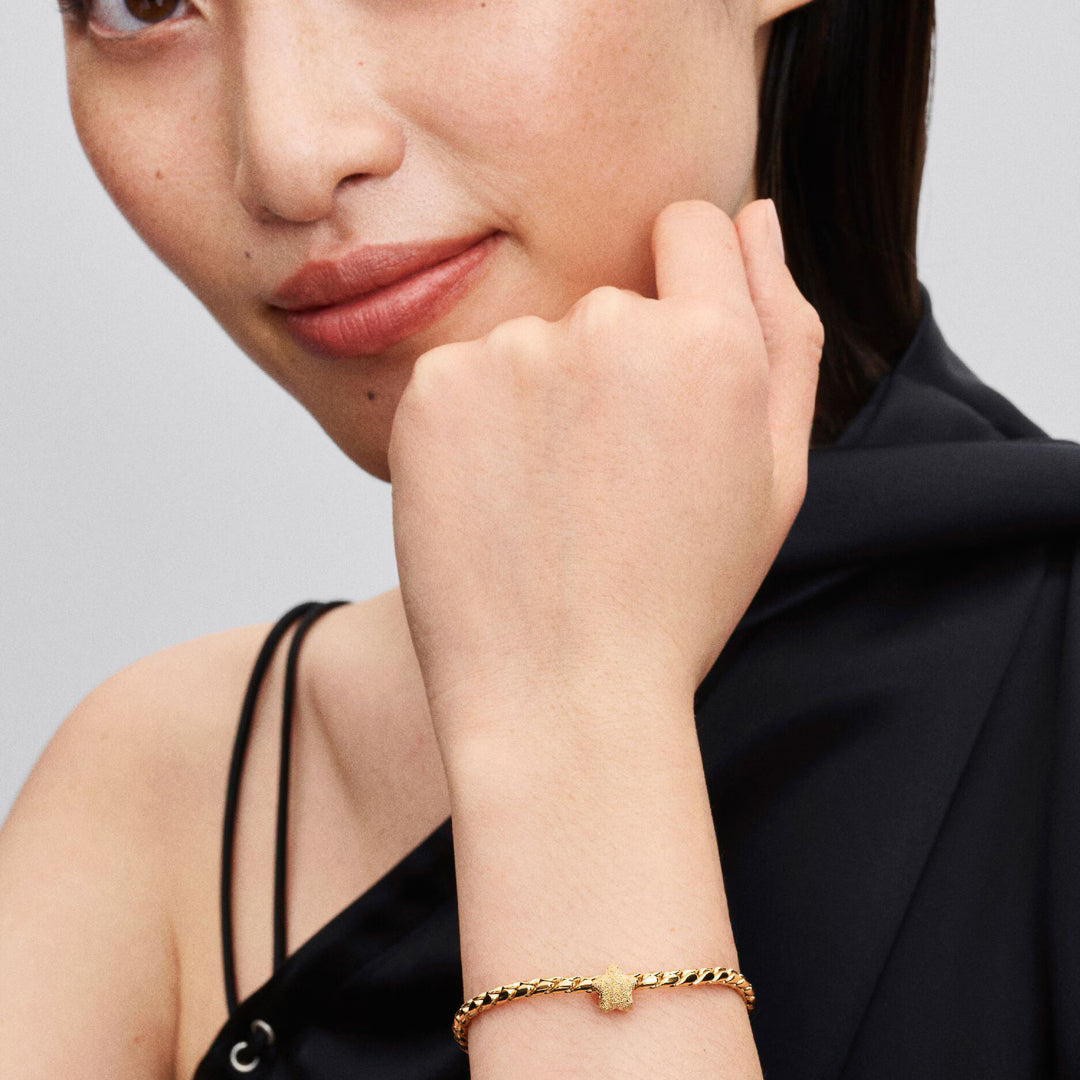 Pandora Strukturierter Stern Mini Charm - 764050C00