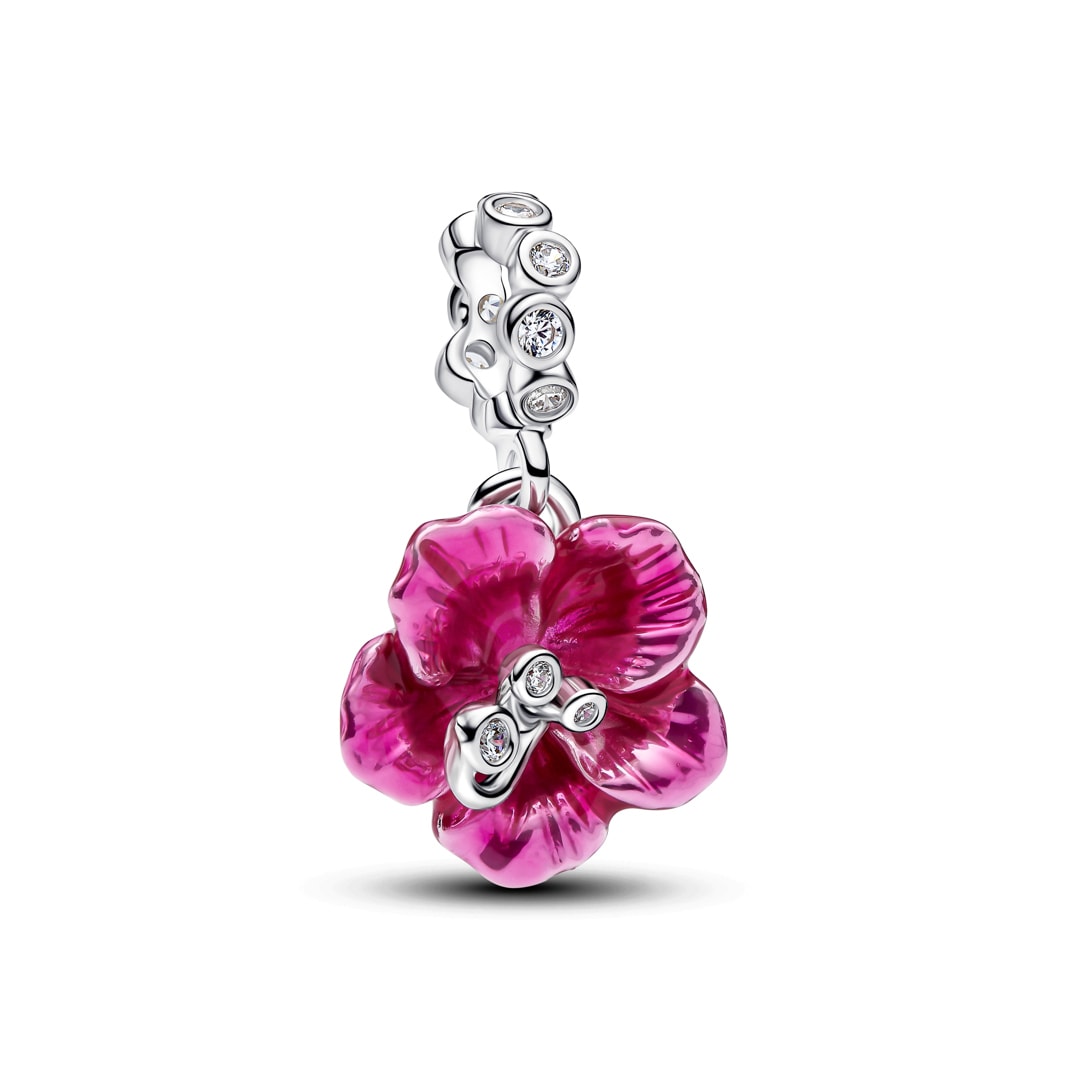 Pandora Moments Hibiskus Charm-Anhänger 925 Silber Damenschmuck - 794698C01