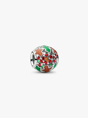 Pandora Moments Weihnachtsfreude Offen gearbeitetes Charm Platinbeschichtet mit bunter Emaille – 735064C01