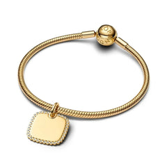 Pandora Quadratischer Plättchenanhänger mit Gravurmöglichkeit - 364009C01
