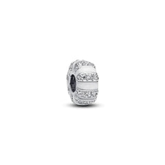 Pandora Sterlingsilber Clip mit klaren Zirkonia - 793785C01