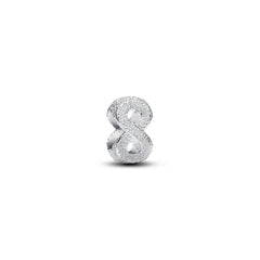 Pandora Strukturiertes Unendlichkeits Symbol Mini Charm - 794523C00