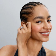 Pandora Timeless Sparkling Halo Hearts Ring, 925er Silber Damenschmuck - 193659C01